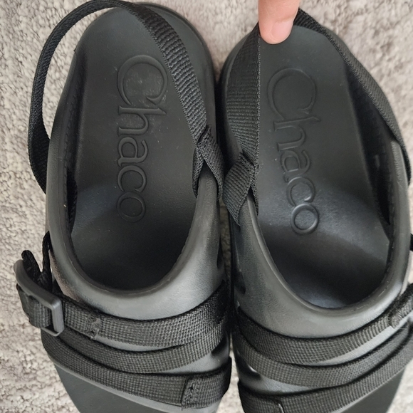 Chaco Chillos Sport Black Sandals Kids/Juniors Unisex Size 3 - Picture 8 of 8